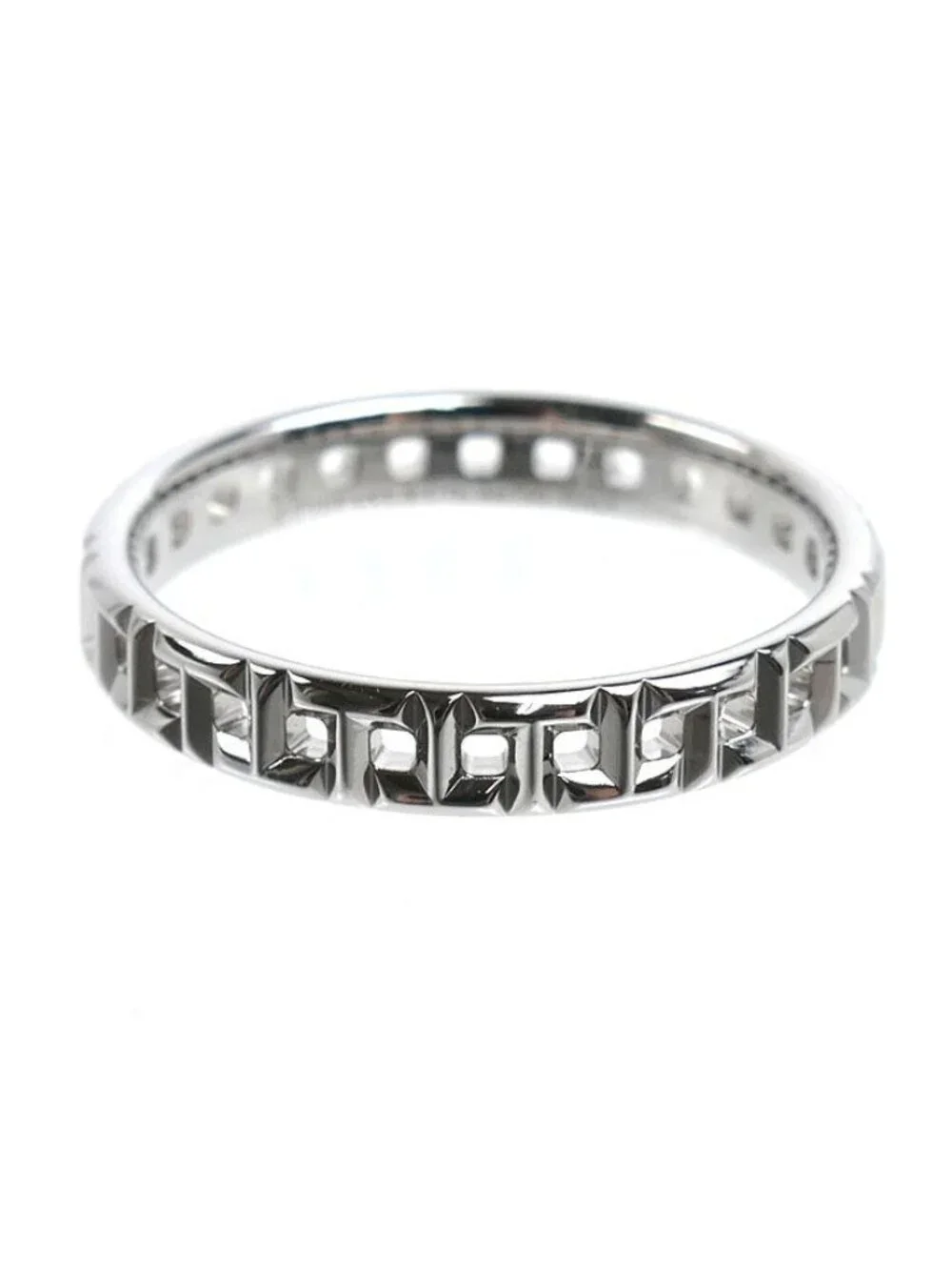 Tiffany & Co 18k White Gold T True Narrow Ring